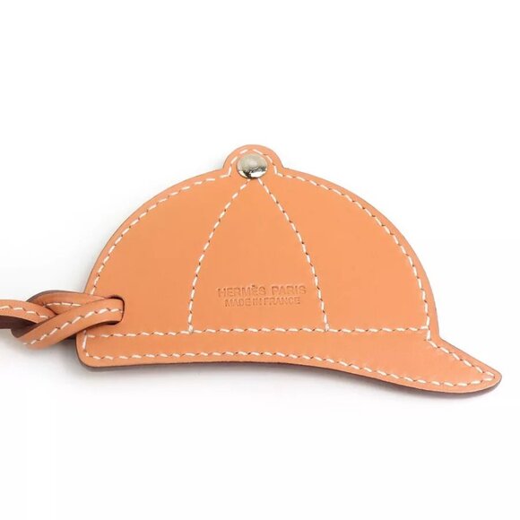 Auth HERMES Charm Purple/Yellow/Light Brown Leather - Picture 12 of 16